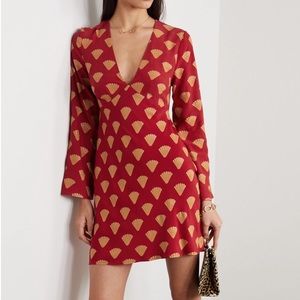 RIXO LONDON Lizzie Tie-Back Mini Dress